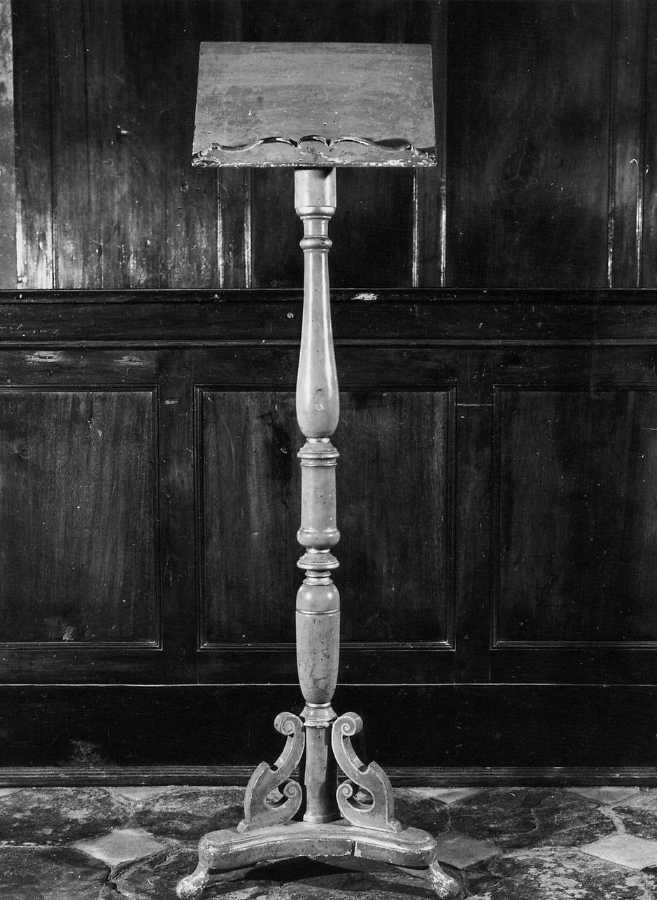 leggio, opera isolata - bottega ligure (seconda metà sec. XIX)