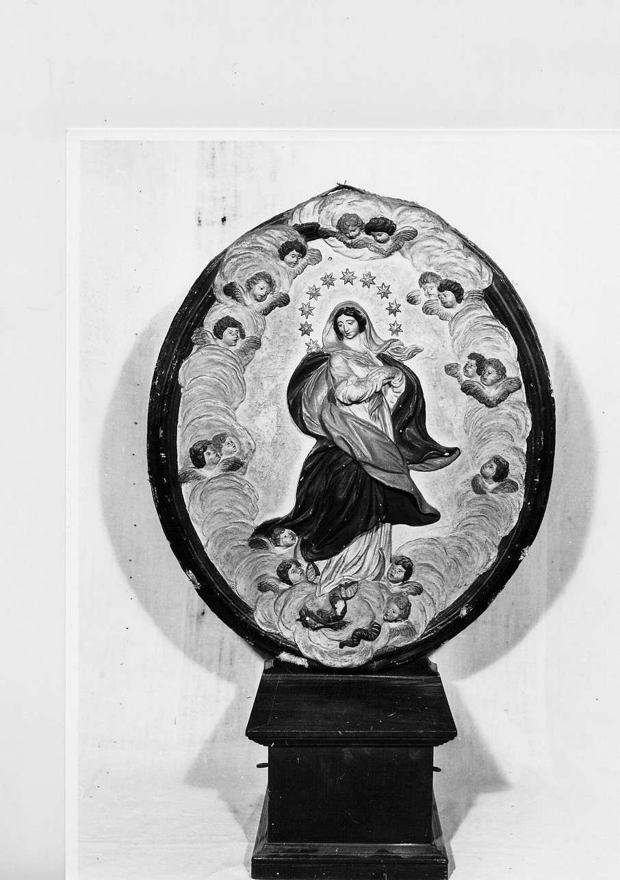 Madonna Assunta (tronetto per esposizione eucaristica, opera isolata) - bottega ligure (metà sec. XIX)