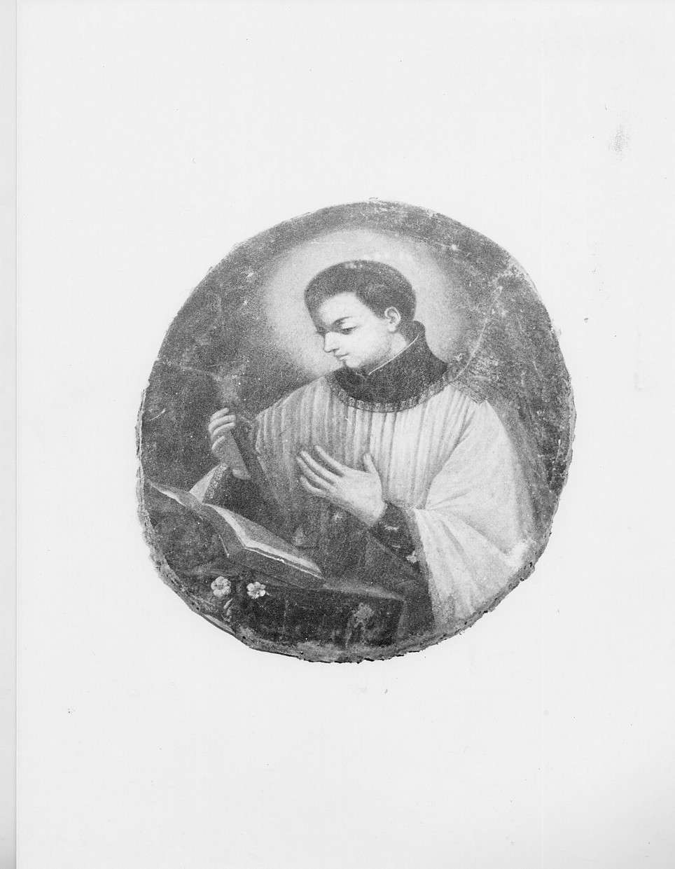 San Luigi Gonzaga (dipinto, opera isolata) - ambito italiano (fine sec. XIX)