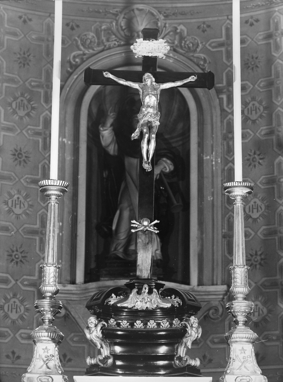 Cristo crocifisso (crocifisso, opera isolata) - ambito italiano (prima metà sec. XVIII)