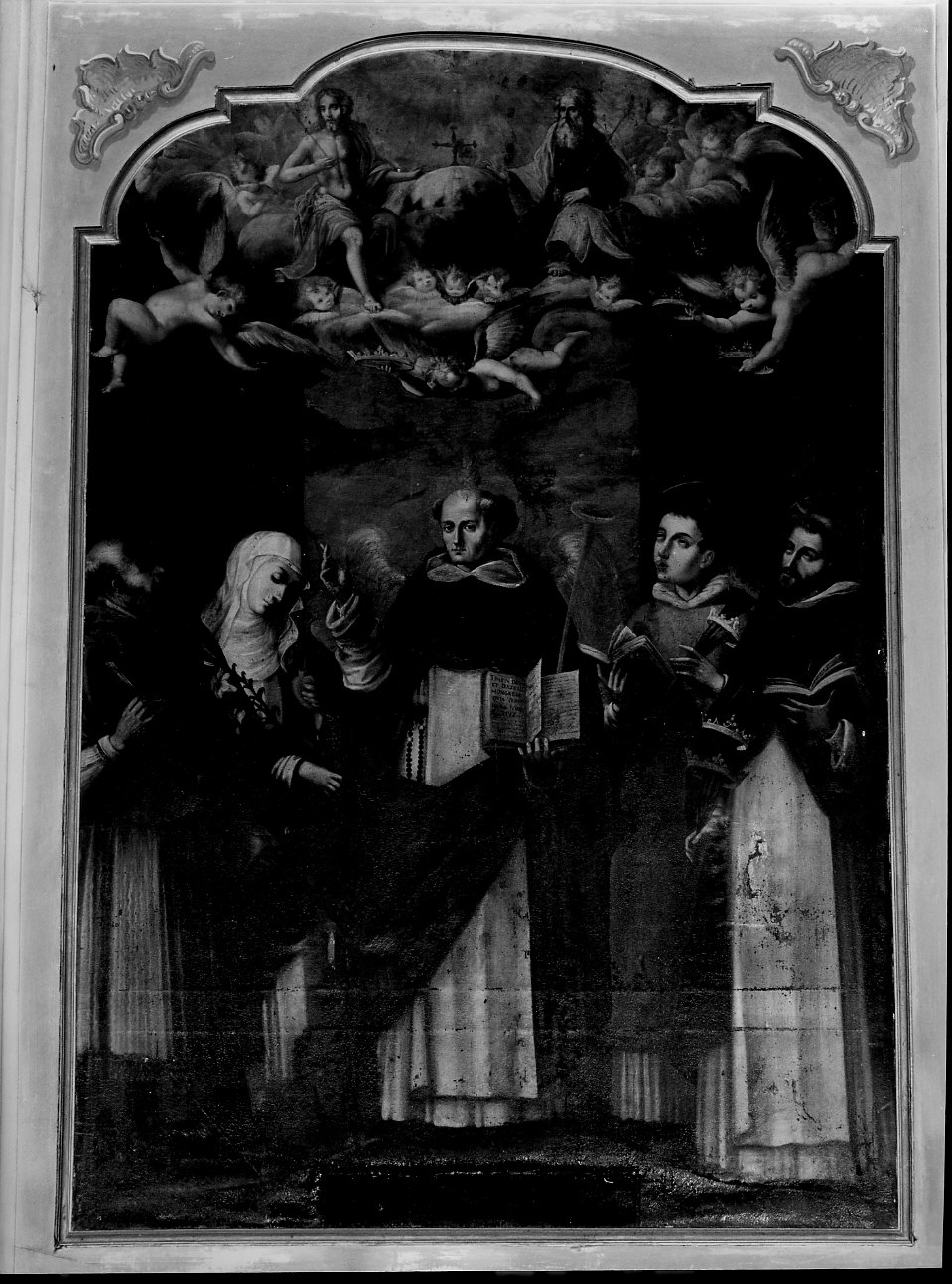 San Vincenzo Ferrer tra Santi domenicani (dipinto, opera isolata) - ambito italiano (sec. XVIII)