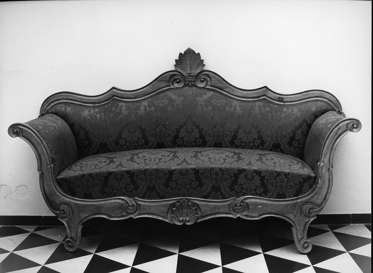 divano, opera isolata - bottega ligure (prima metà sec. XIX)
