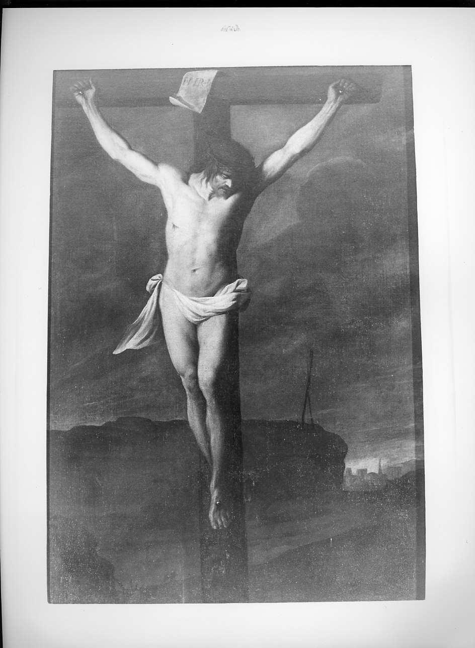 crocifissione di Cristo (dipinto, opera isolata) - ambito italiano (secc. XVII/ XVIII)