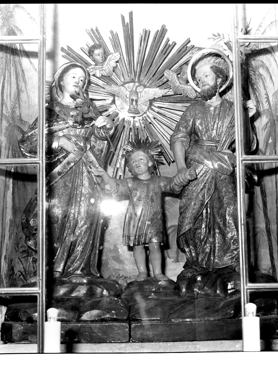 Sacra Famiglia (gruppo scultoreo, opera isolata) - bottega ligure (sec. XVIII)