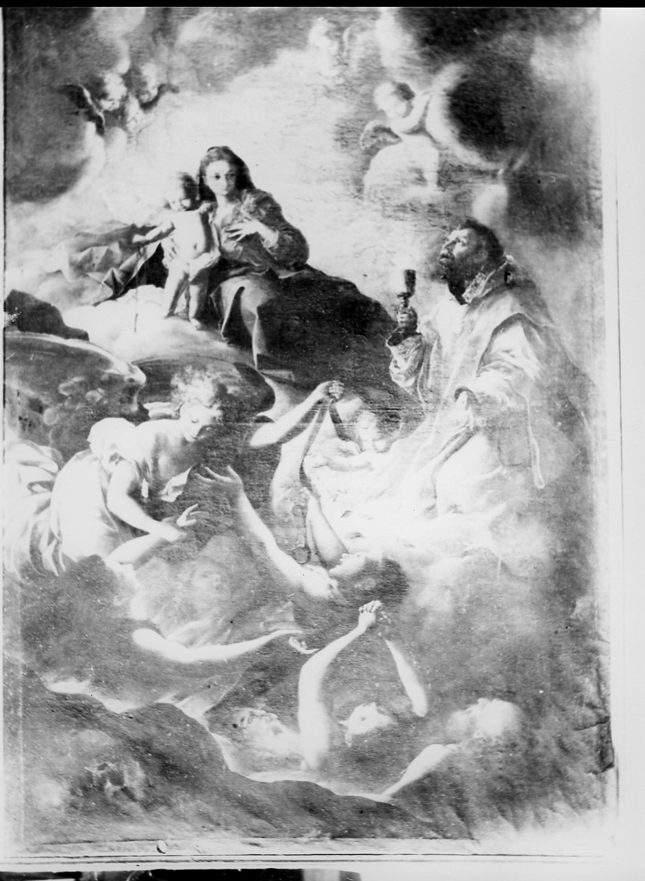Madonna della Cintola (dipinto, opera isolata) di Guidobono Bartolomeo detto Prete Savonese (sec. XVII)