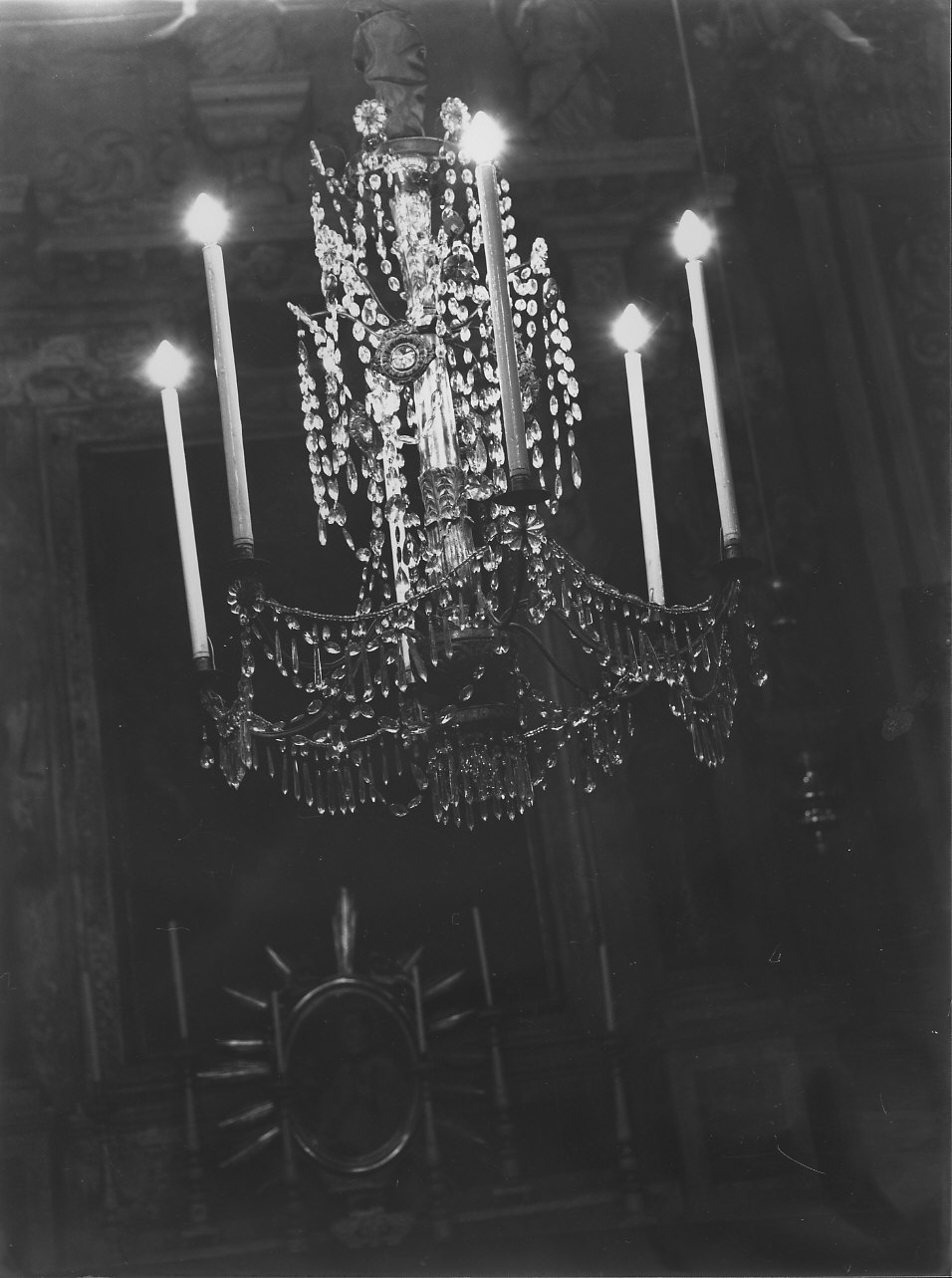 lampadario - a bracci, serie - ambito ligure (sec. XIX)