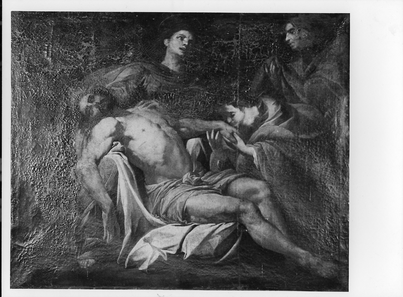 Pietà (dipinto, opera isolata) - ambito genovese (sec. XVII)