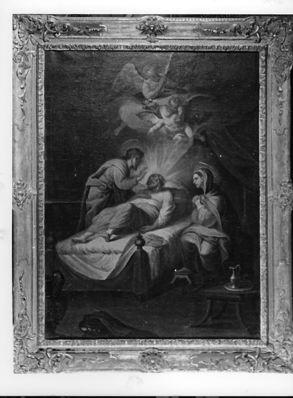 morte di San Giuseppe (dipinto, opera isolata) - ambito ligure (sec. XVIII)