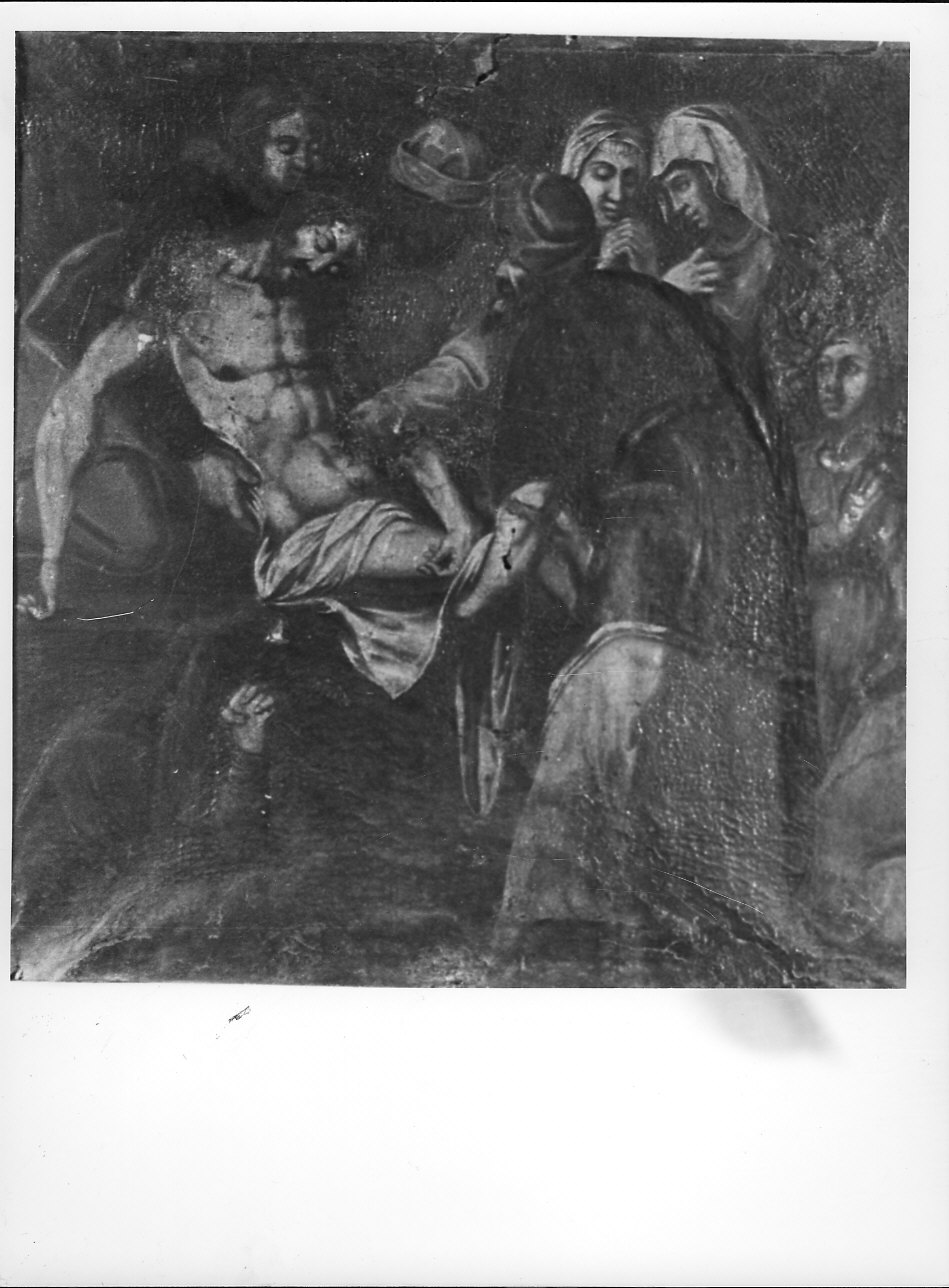 deposizione di Cristo dalla croce (dipinto, opera isolata) - ambito italiano (sec. XVIII)