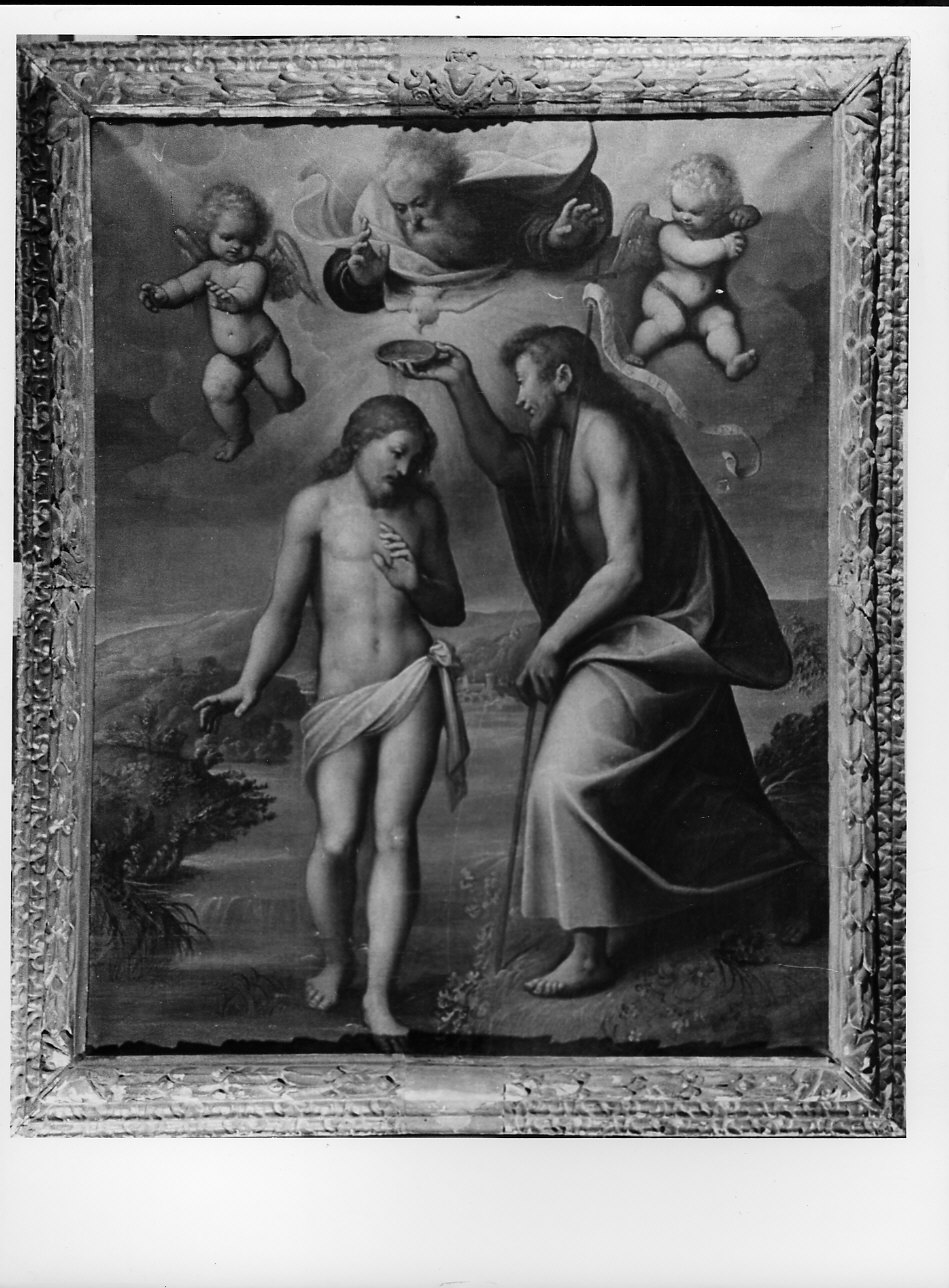 battesimo di Cristo (dipinto, opera isolata) di Caccia Guglielmo detto Moncalvo (prima metà sec. XVIII)