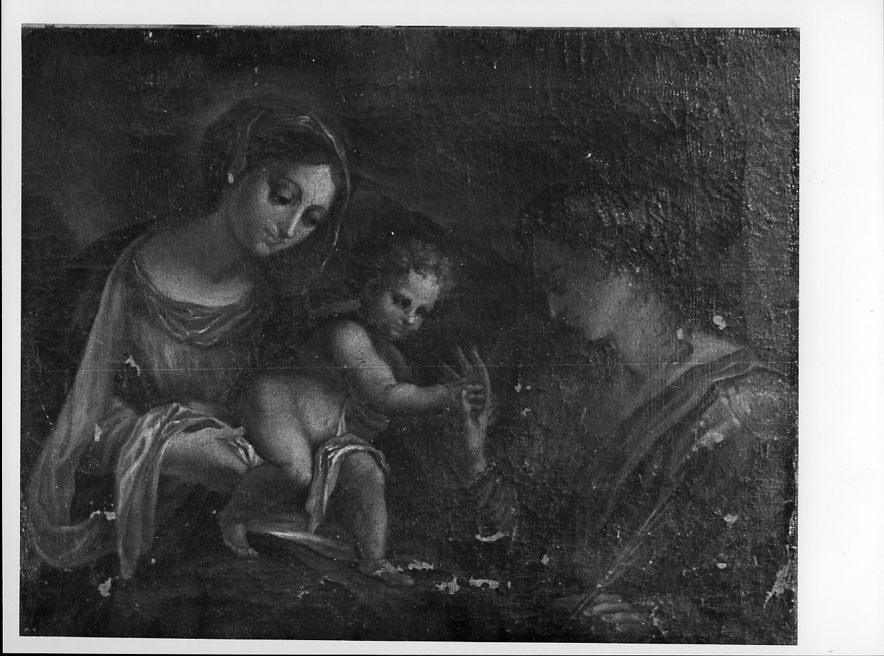 Santa Caterina da Siena riceve Gesù Bambino dalla Madonna (dipinto, opera isolata) - ambito ligure (prima metà sec. XVIII)