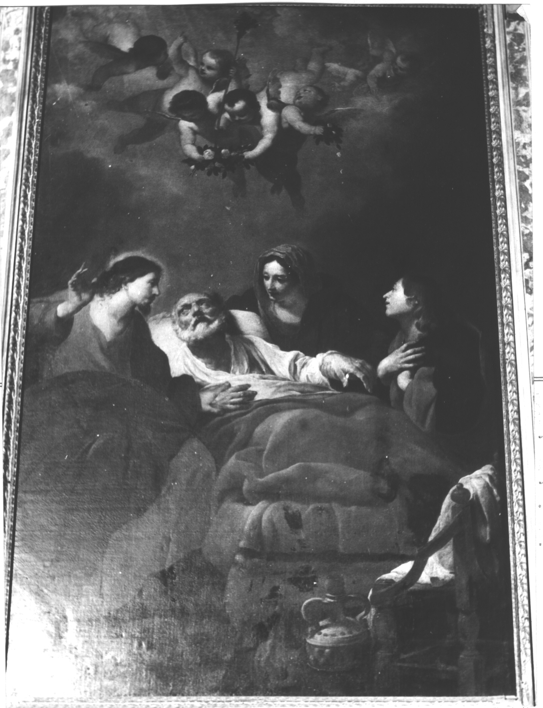 morte di San Giuseppe (dipinto, elemento d'insieme) di De Ferrari Orazio (sec. XVII)