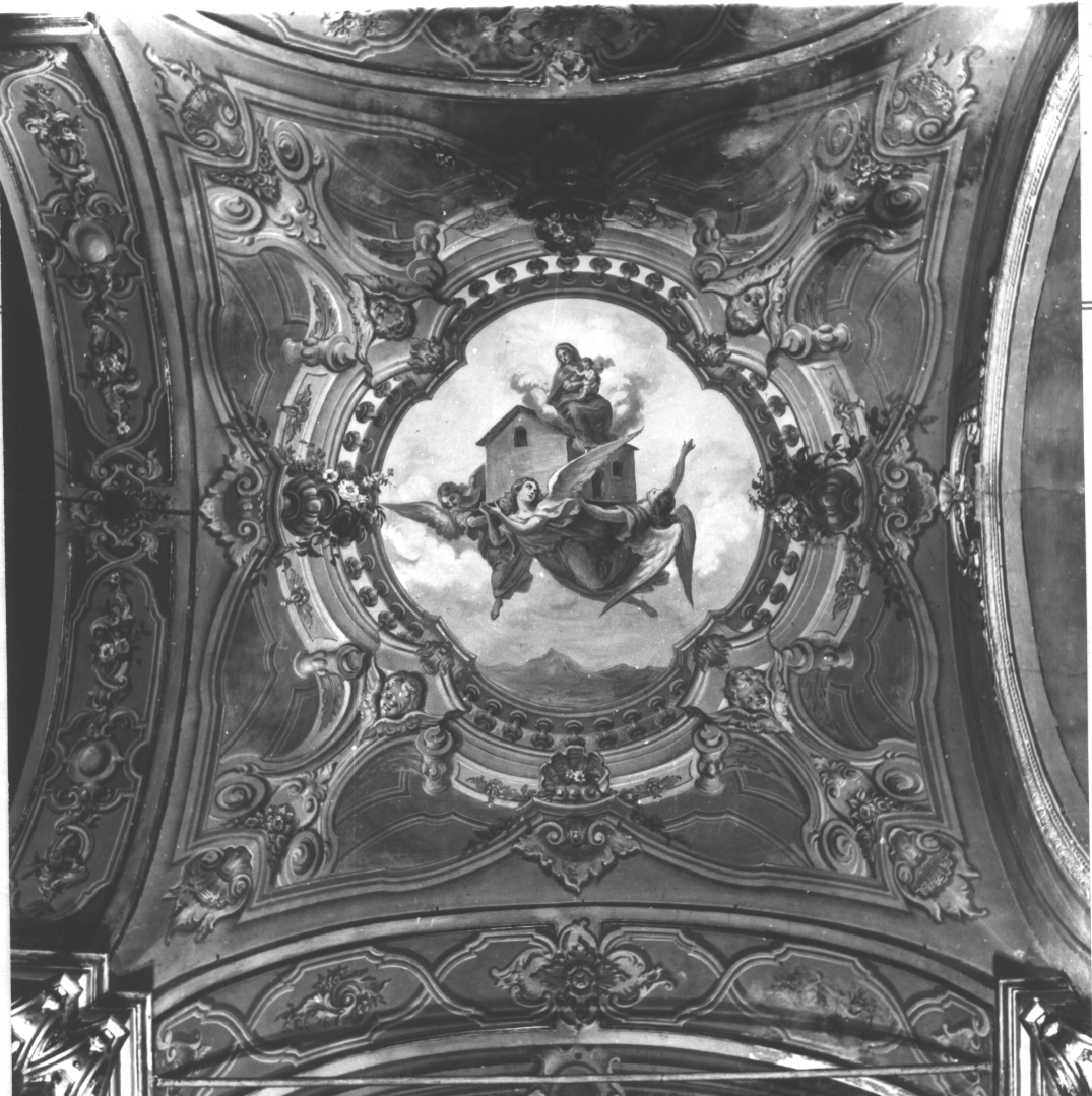 elementi decorativi/ miracolo della Madonna (dipinto, serie) di Corio Giulio, Aluffo Gioacchino (sec. XX)