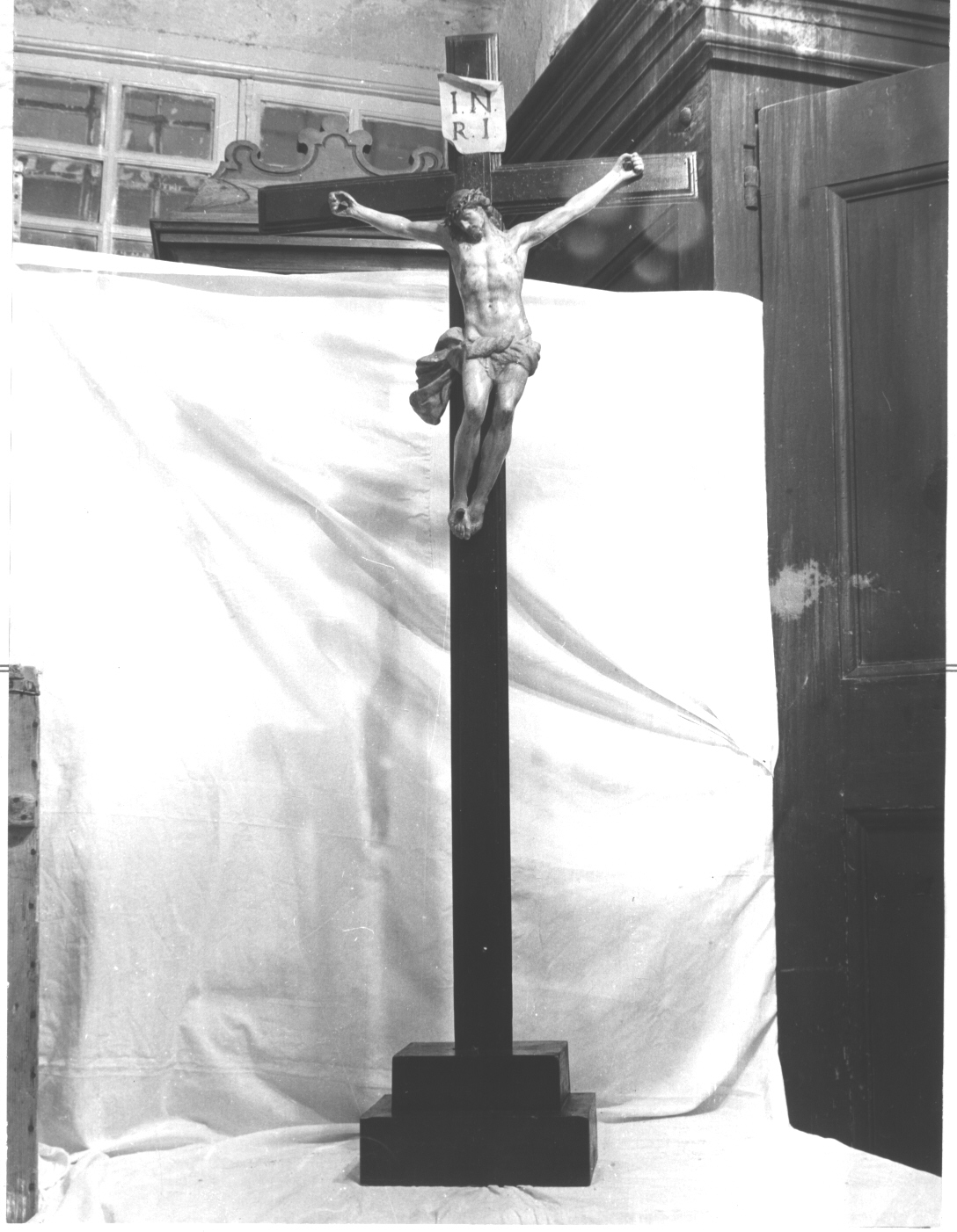 Cristo crocifisso (crocifisso, opera isolata) - bottega ligure (sec. XIX)