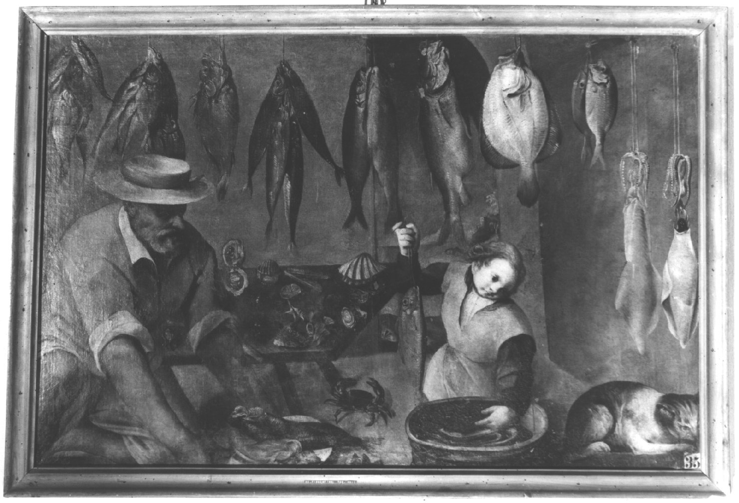 pescheria (dipinto, opera isolata) - ambito fiammingo (secc. XVI/ XVII)