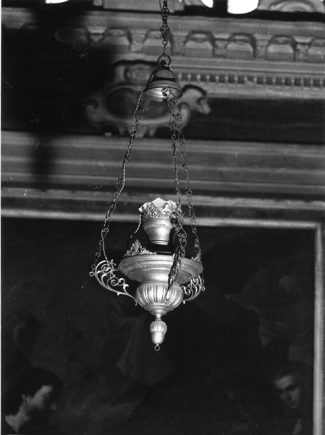 lampada pensile, serie - bottega genovese (ultimo quarto sec. XVIII)