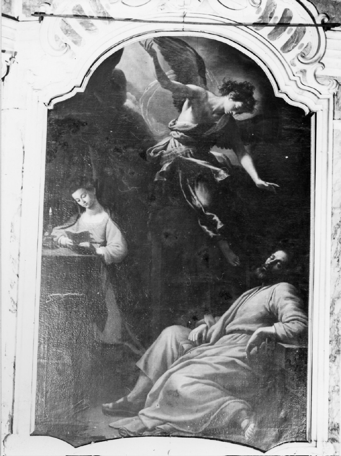 sogno di San Giuseppe (pala d'altare, elemento d'insieme) di Ciampelli Agostino (sec. XVII)