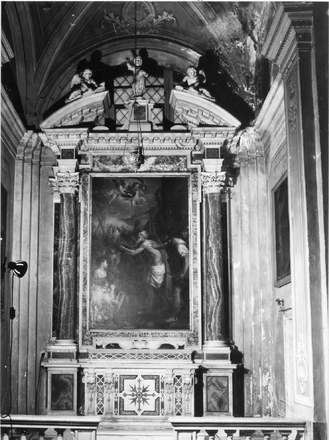 mensa d'altare, elemento d'insieme - bottega genovese (primo quarto sec. XVII)