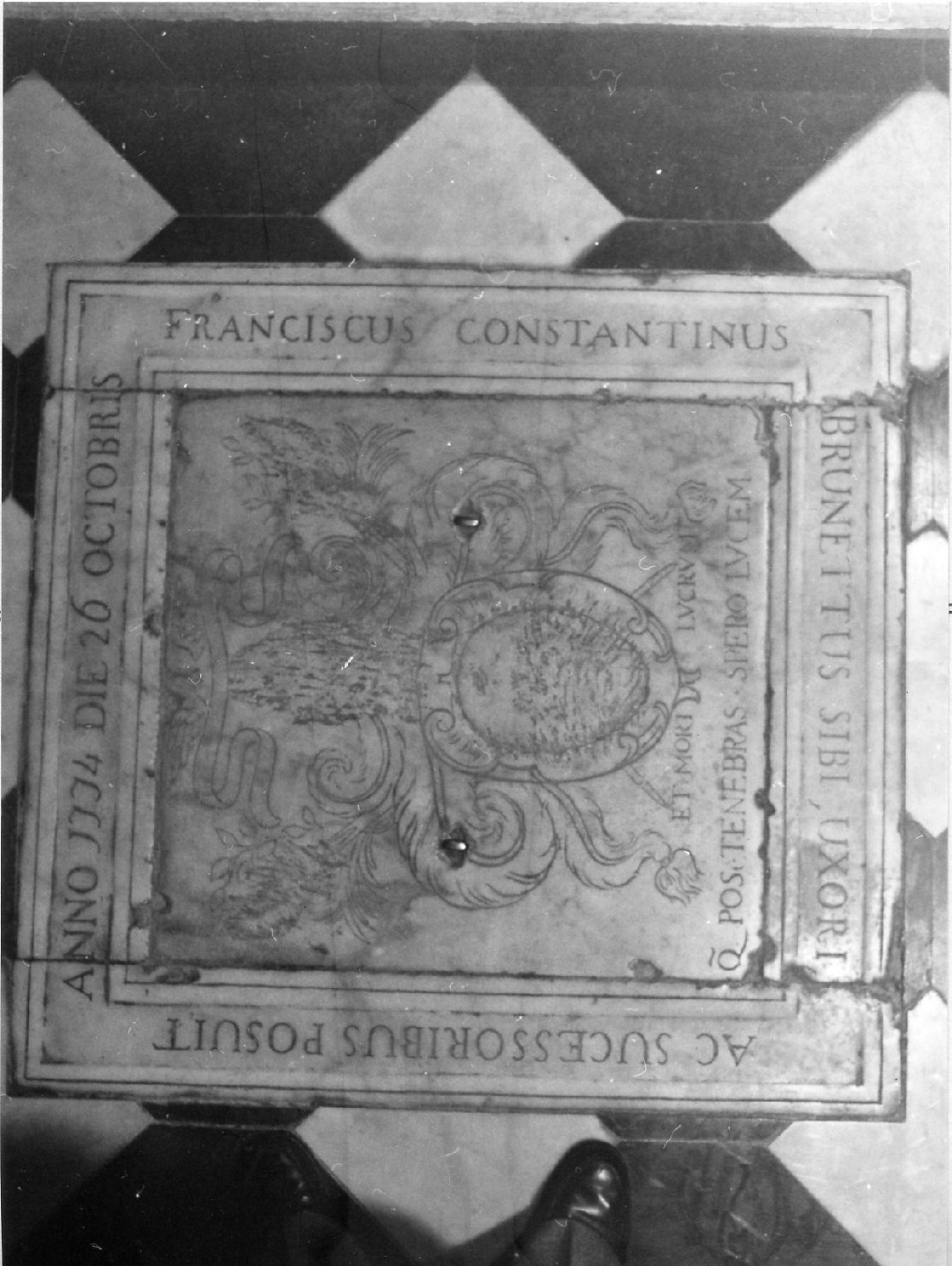 stemma (lapide tombale, opera isolata) - bottega ligure (sec. XVIII)