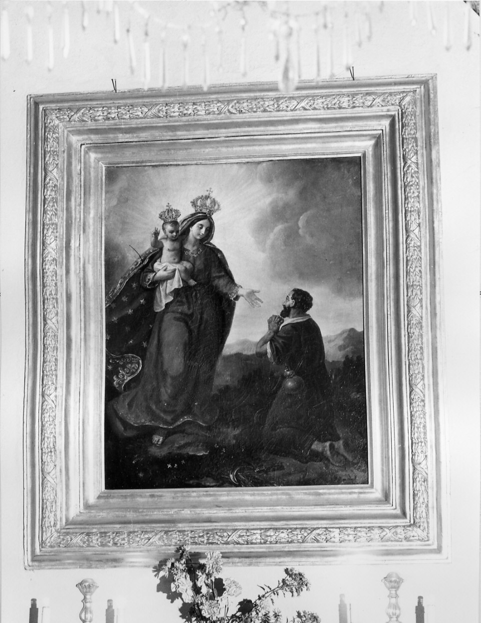 Madonna della Guardia (cornice, elemento d'insieme) - bottega italiana (sec. XIX)