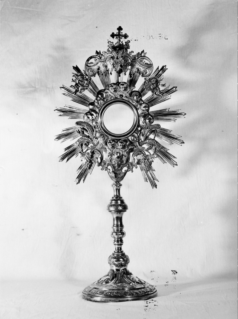 ostensorio - a raggiera, opera isolata - bottega ligure (sec. XIX)