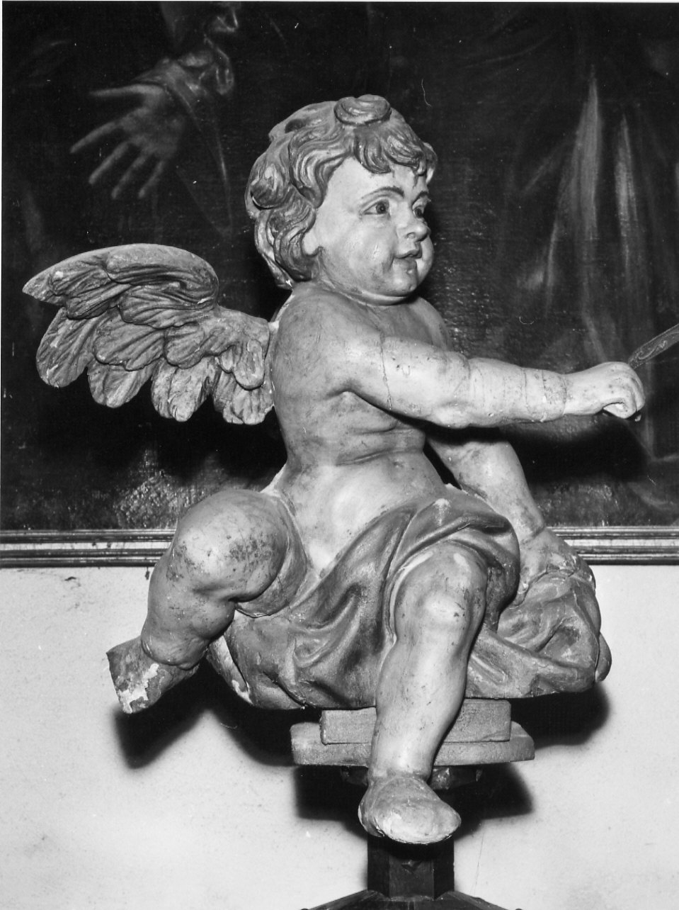 angioletto (scultura, elemento d'insieme) - bottega ligure (sec. XVIII)