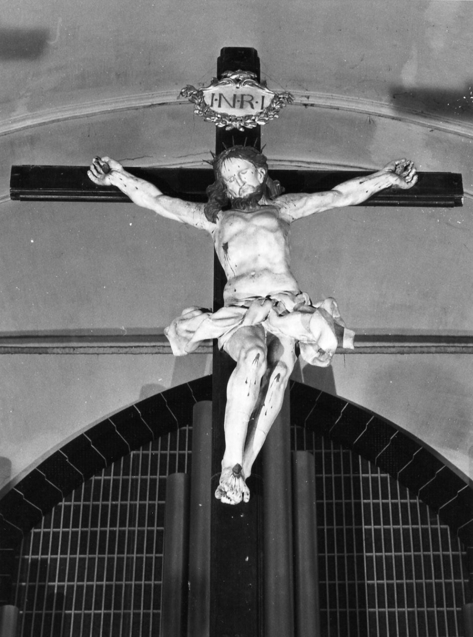 crocifisso, elemento d'insieme - bottega ligure (sec. XVIII)