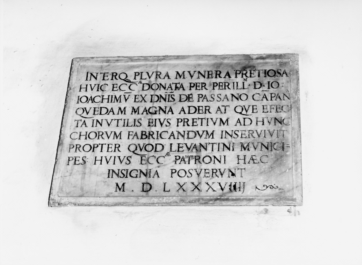 lapide, opera isolata - bottega ligure (sec. XVI)