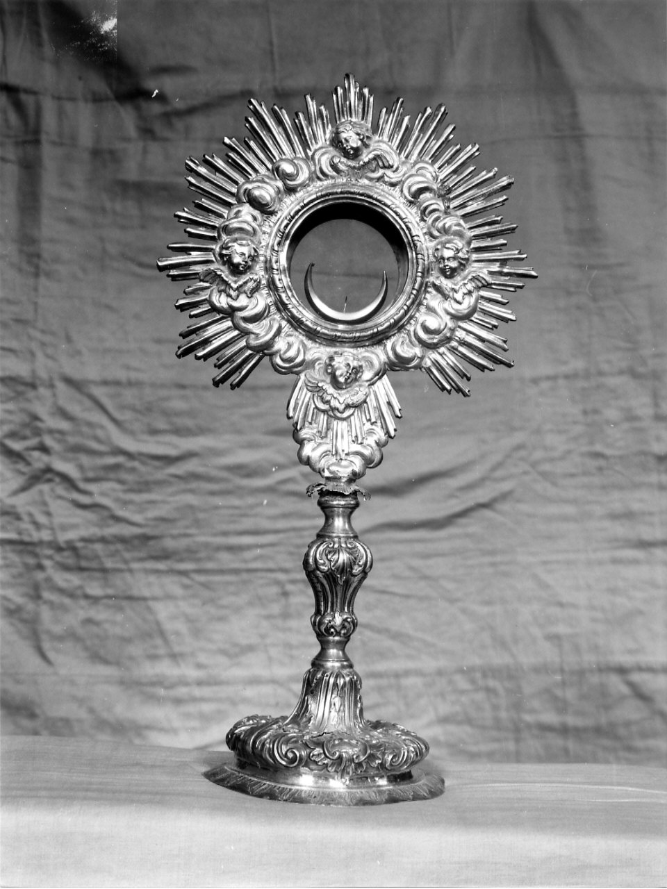 ostensorio - a raggiera, opera isolata - bottega ligure (seconda metà sec. XVIII)