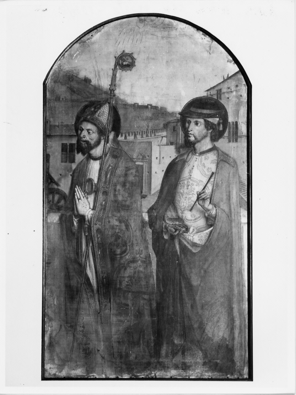 San Pantaleo e San Damiano (dipinto, pendant) di Carlo Braccesco detto Carlo da Milano (sec. XV)