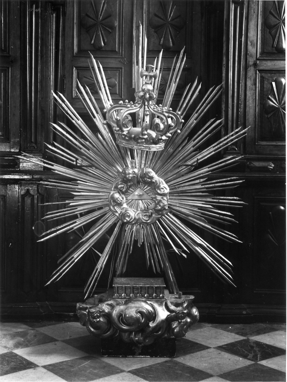 tronetto per esposizione eucaristica, opera isolata - bottega ligure (seconda metà sec. XVIII)