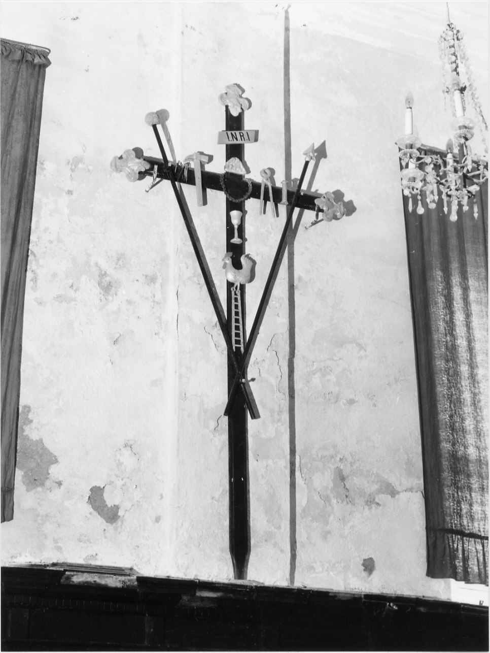 croce processionale, opera isolata - bottega ligure (sec. XVIII)