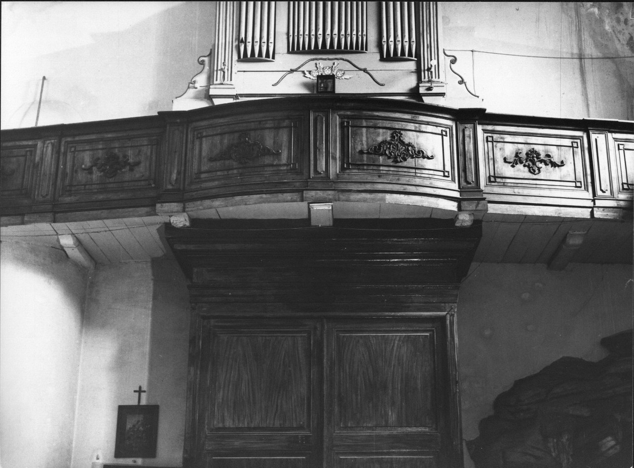 tribuna d'organo, opera isolata - bottega italiana (fine sec. XIX)