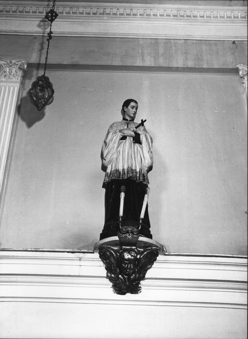 San Luigi Gonzaga (statua, opera isolata) - bottega Italia centro-settentrionale (fine/inizio secc. XIX/ XX)