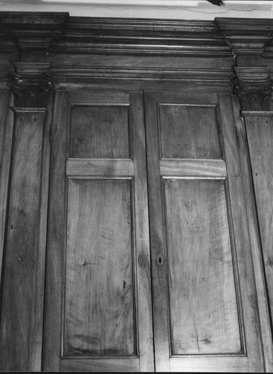 armadio da sacrestia, opera isolata - bottega italiana (sec. XIX)