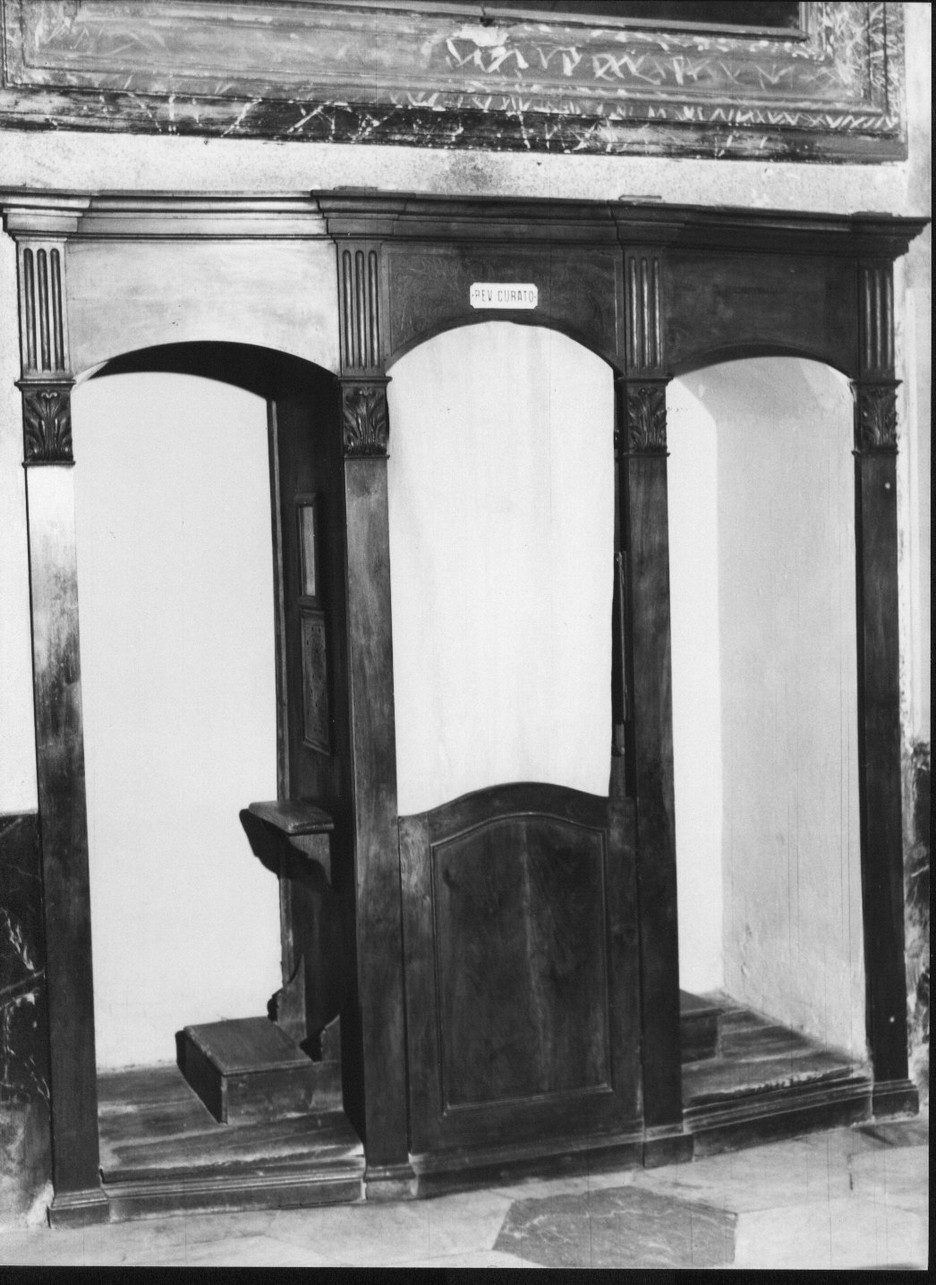 confessionale, opera isolata di Bensa (sec. XIX)