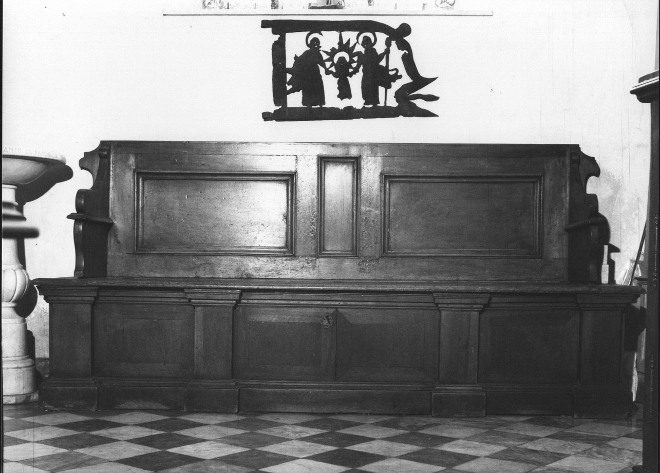 cassapanca, opera isolata - bottega italiana (sec. XIX)