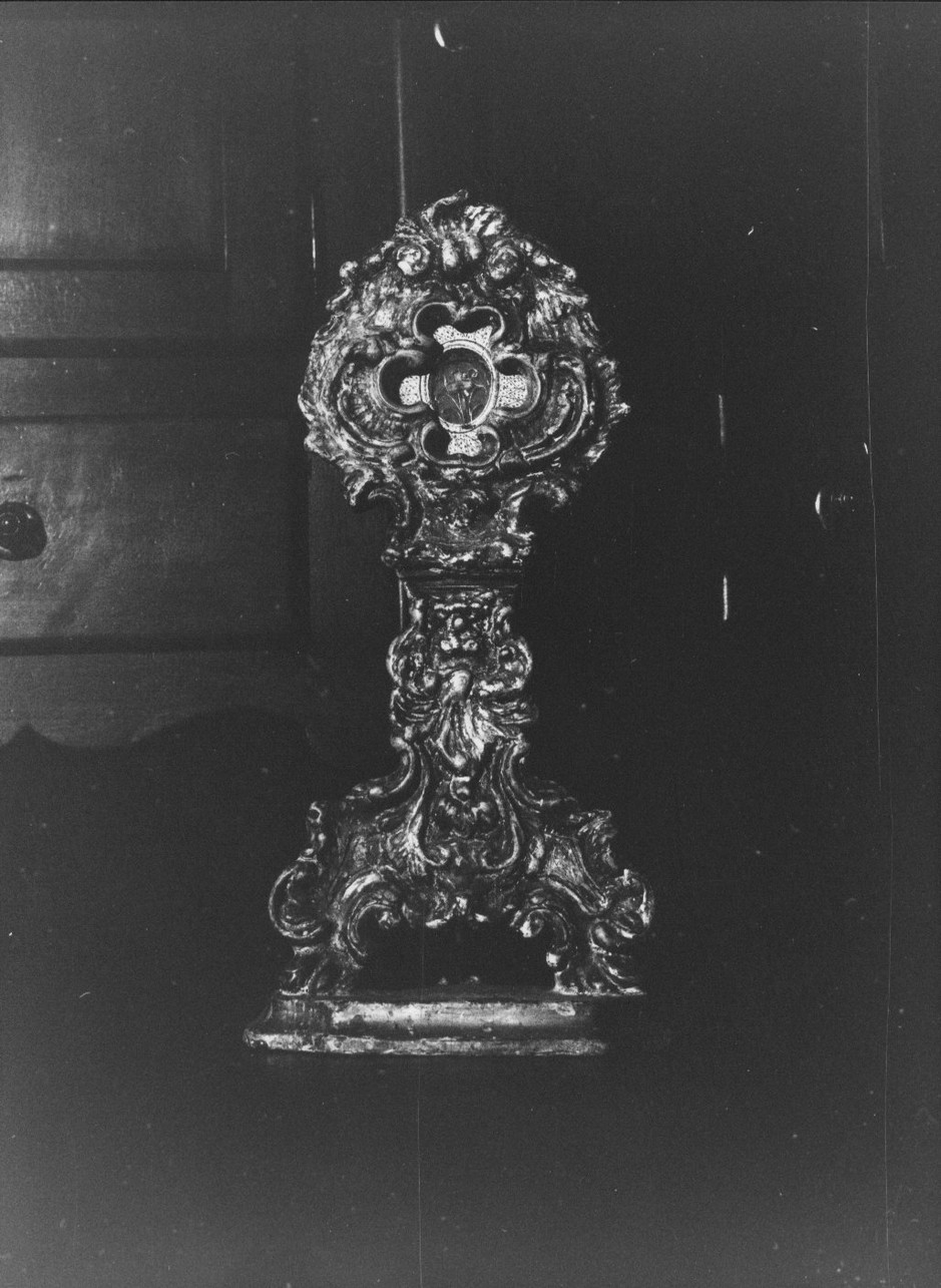 reliquiario - a ostensorio, opera isolata - bottega italiana (seconda metà sec. XVIII)