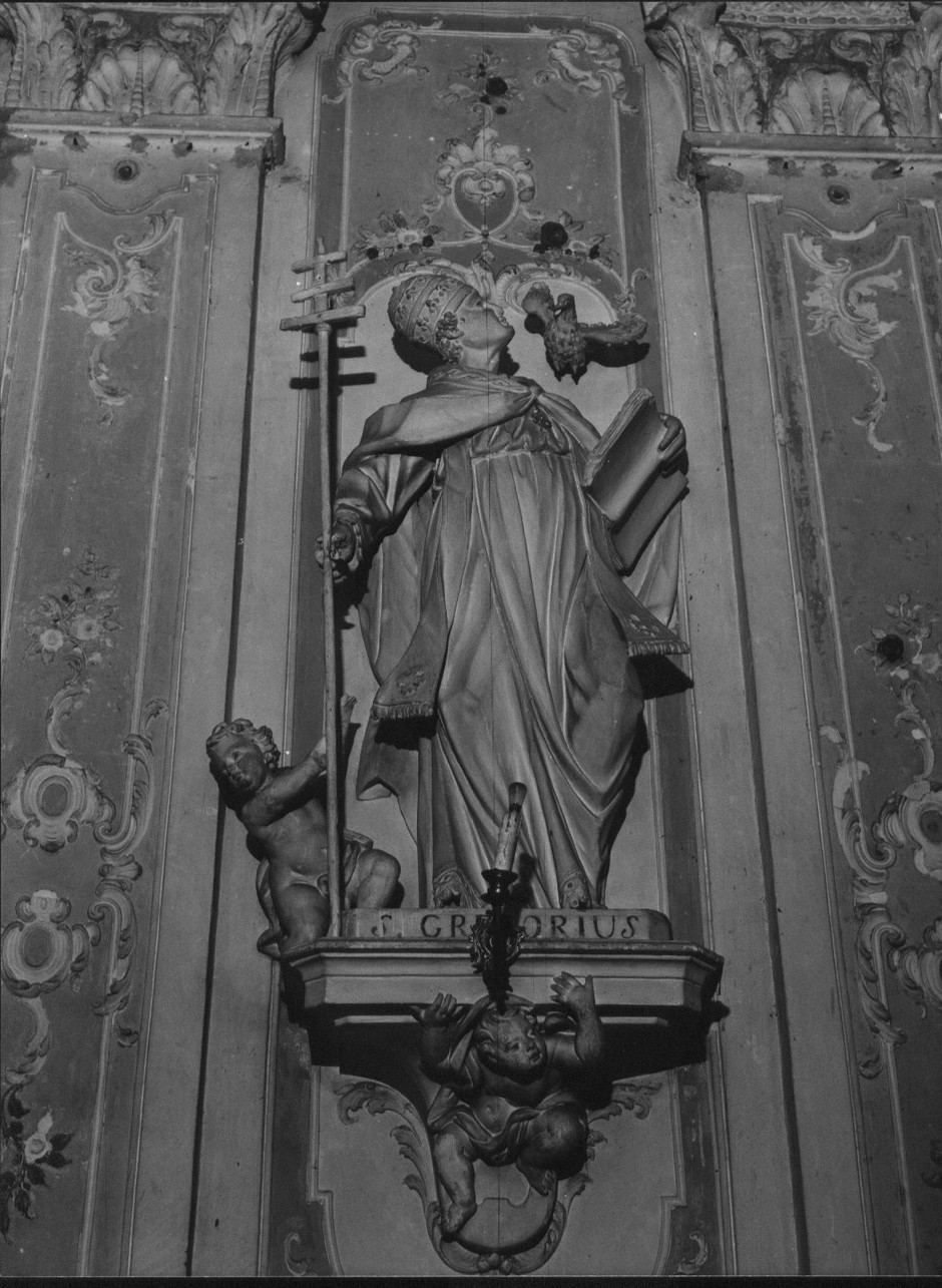 San Gregorio Magno (scultura, complesso decorativo) - bottega italiana (sec. XIX)