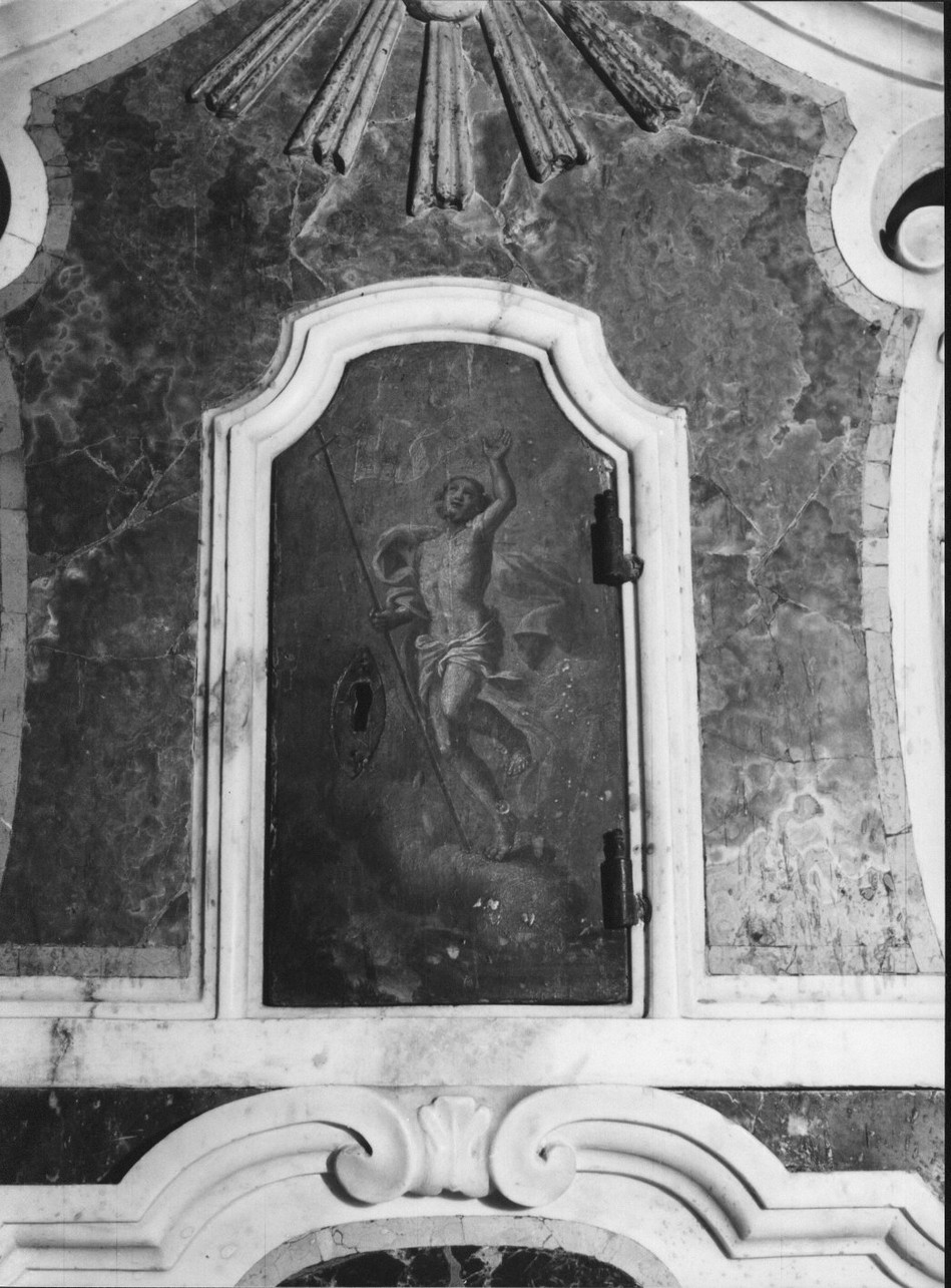 ascensione di Cristo (sportello di tabernacolo, elemento d'insieme) - ambito italiano (sec. XVIII)