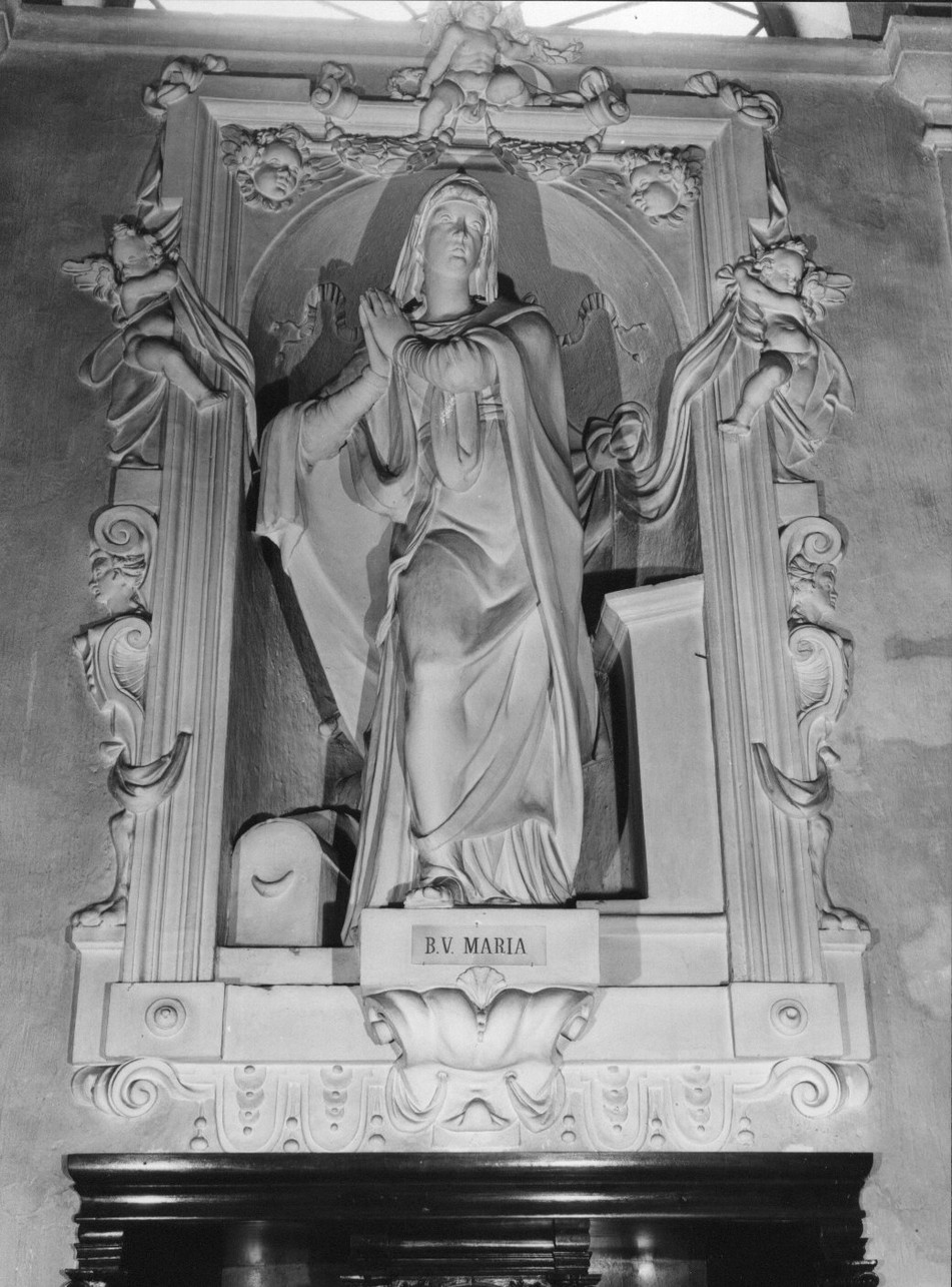 Madonna annunciata (statua, complesso decorativo) di Sparzo Marcello (sec. XVI)