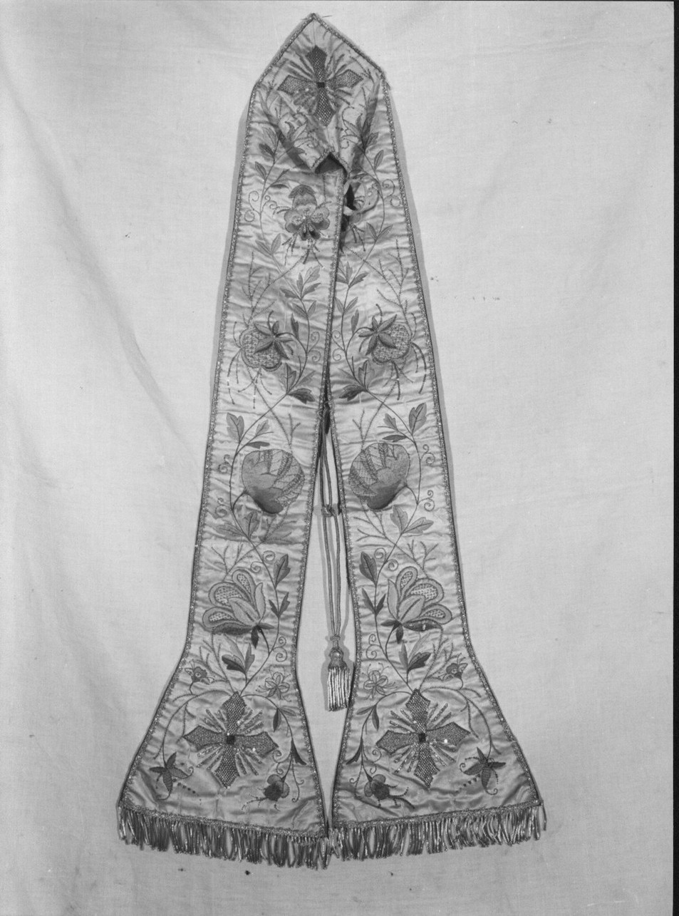 stola, opera isolata - manifattura ligure (fine/inizio secc. XVIII/ XIX)