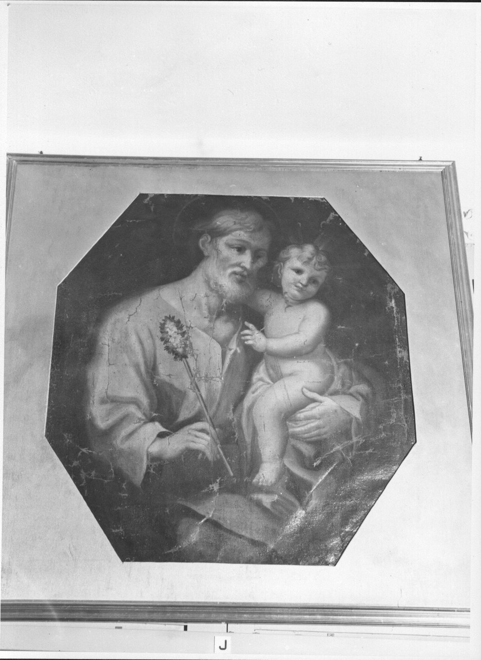 San Giuseppe e Gesù Bambino (dipinto, opera isolata) - ambito ligure (seconda metà sec. XVIII)