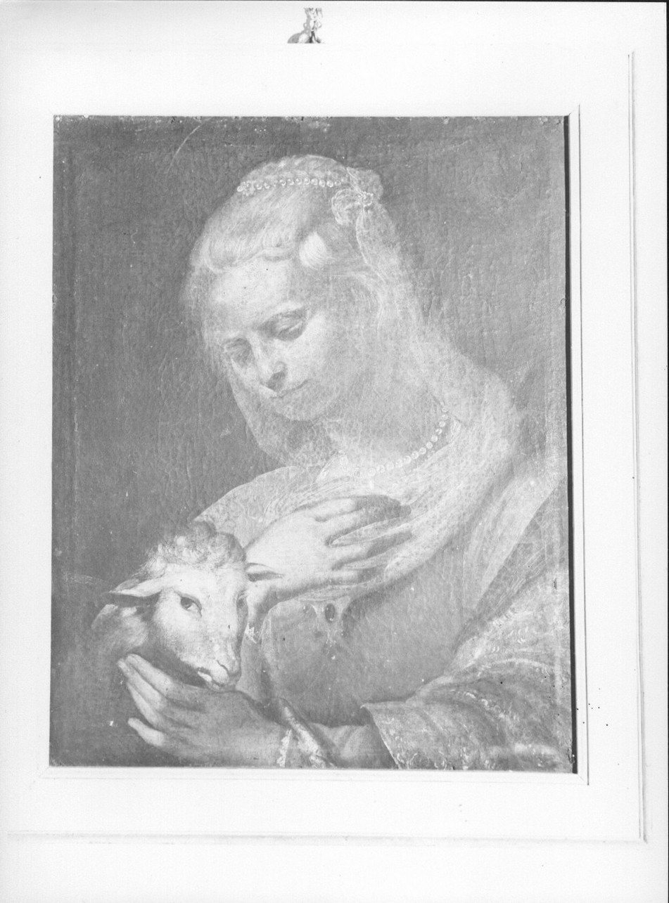 Sant'Agnese (dipinto, opera isolata) - ambito italiano (sec. XVIII)