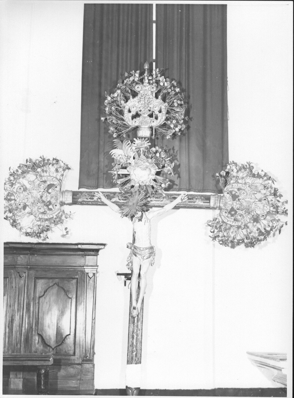 Cristo crocifisso (croce processionale, opera isolata) - bottega italiana (seconda metà sec. XIX)