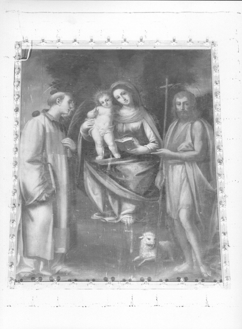 Madonna con Bambino tra San Giovanni Battista e Santo Stefano (dipinto, opera isolata) - ambito ligure (sec. XVII)