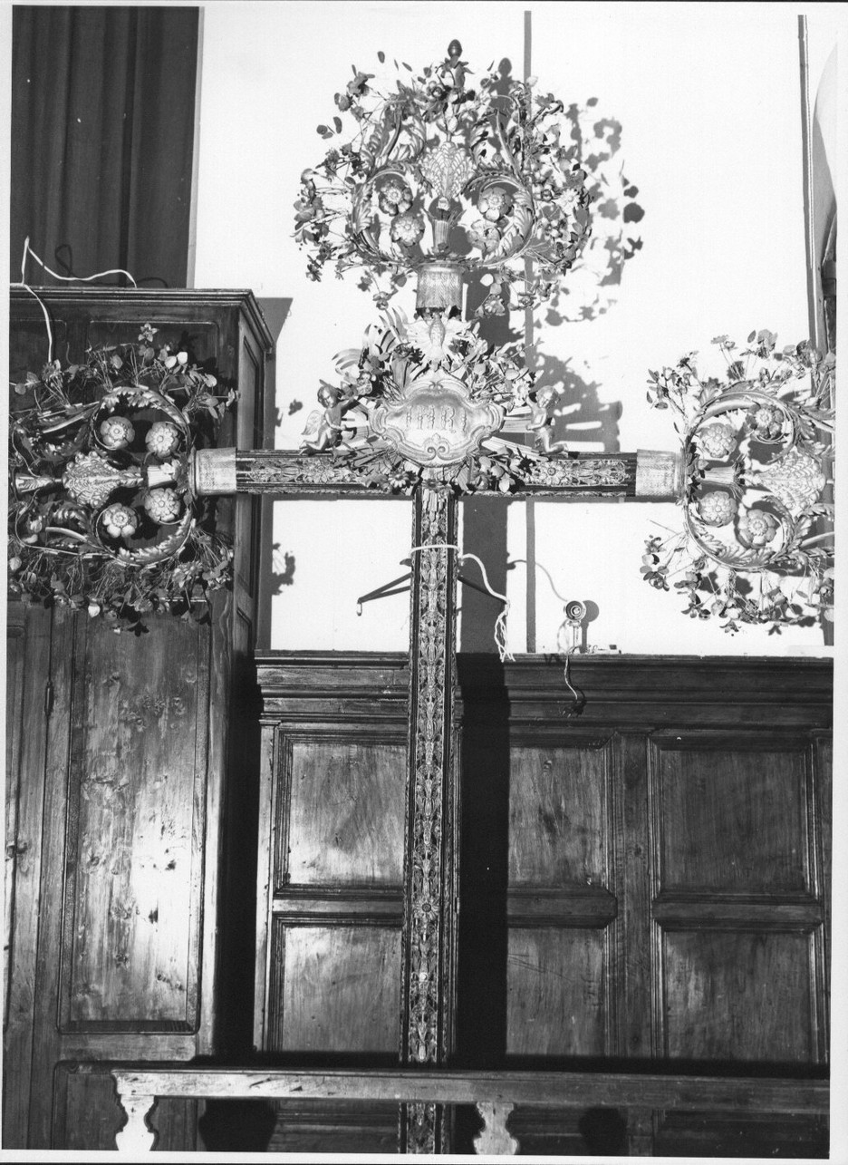 croce processionale, opera isolata - bottega ligure (inizio sec. XIX)