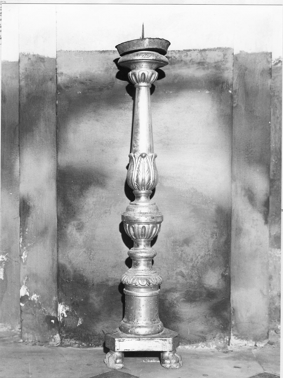 candeliere d'altare, serie - bottega ligure (sec. XIX)