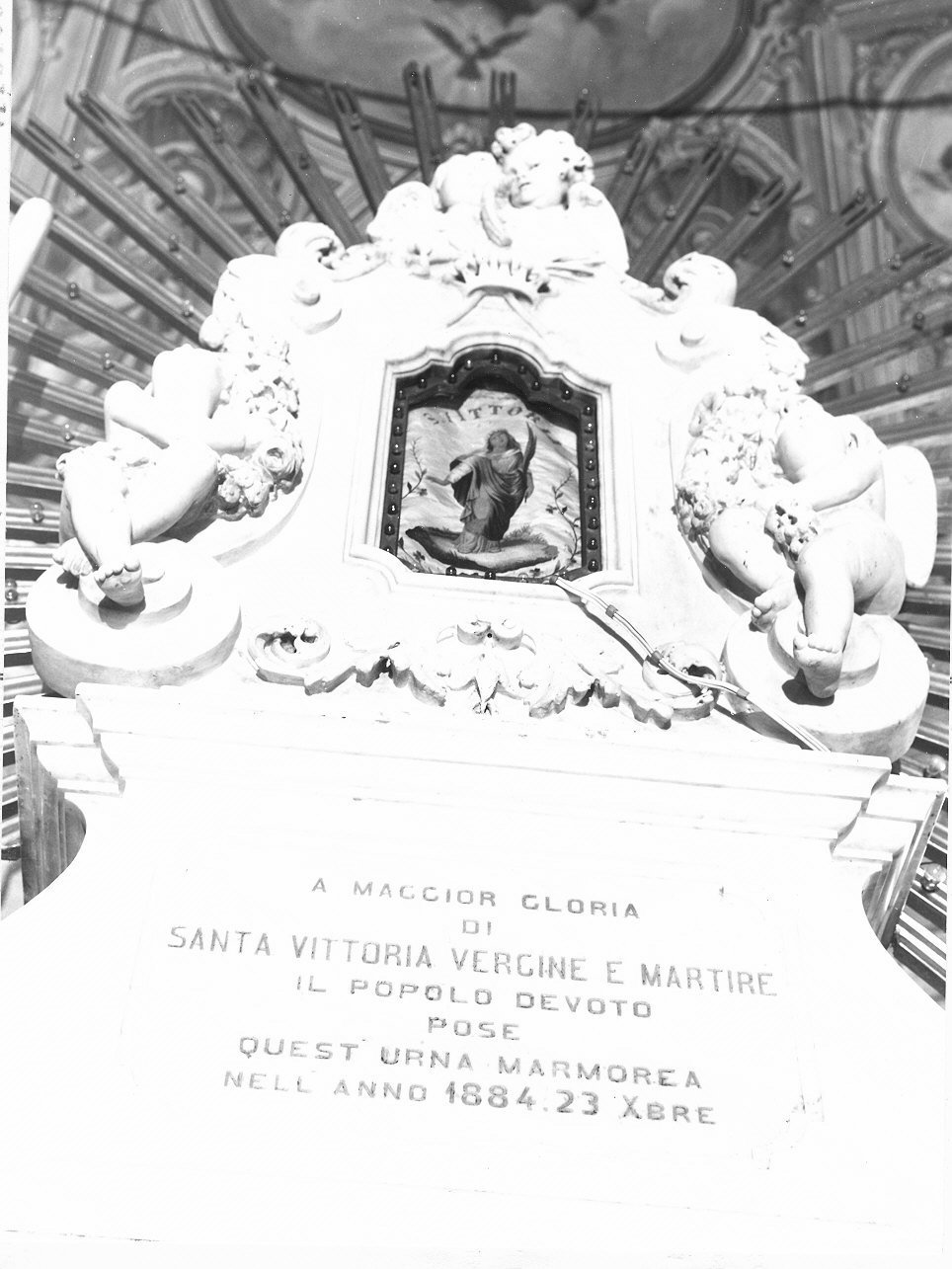 angioletti (urna, opera isolata) - bottega ligure (ultimo quarto sec. XIX)