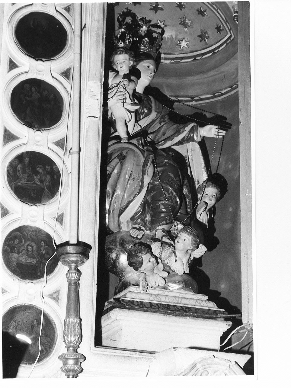 Madonna del Rosario (scultura, opera isolata) - bottega ligure (fine sec. XVIII)